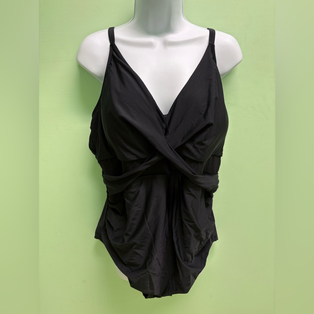 Black Wrap Swimsuit #P146